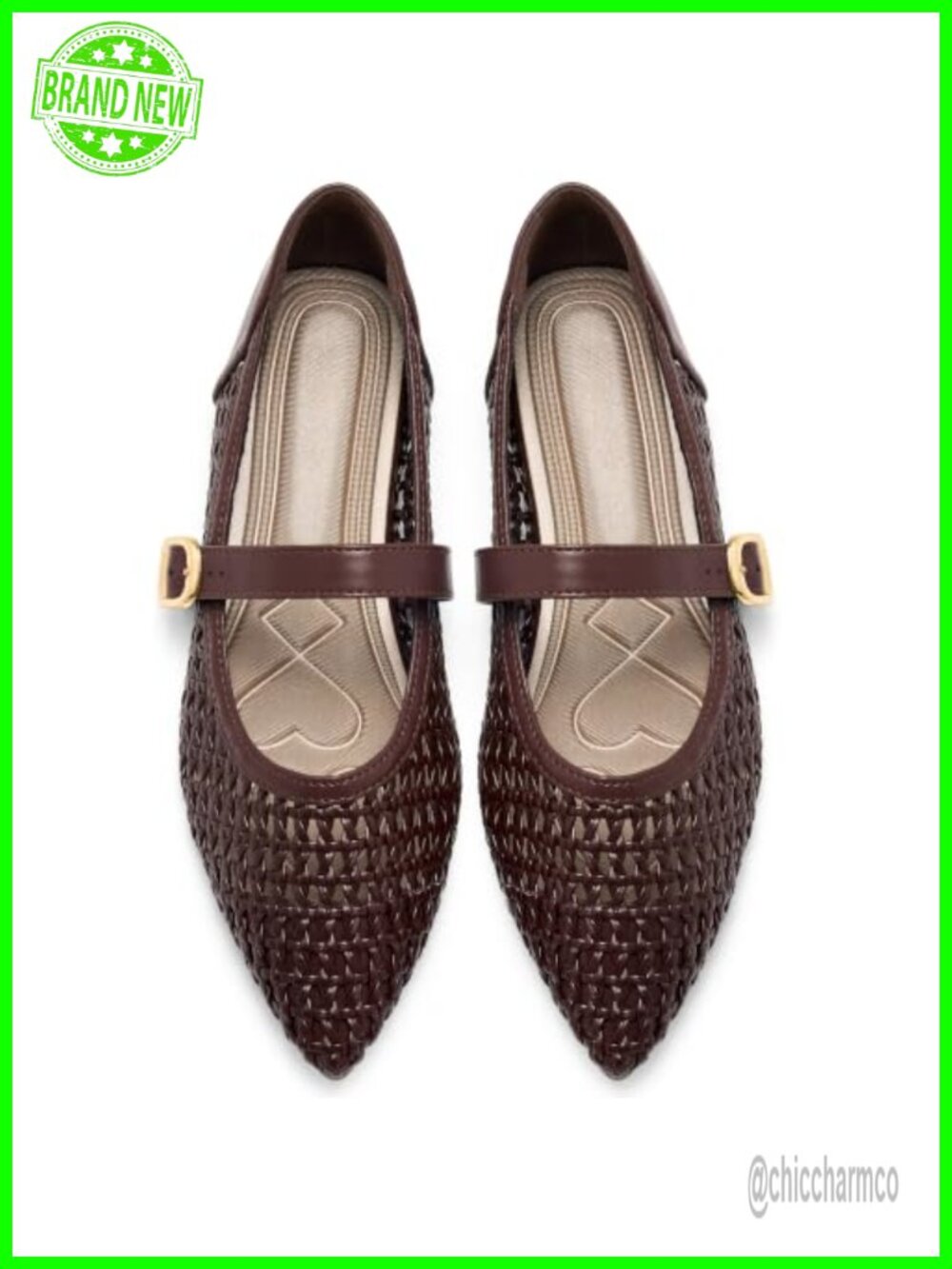 Womens Mesh Mary Jane Ballet Flats Breathable Lightweight Foldable Slip-On Shoes